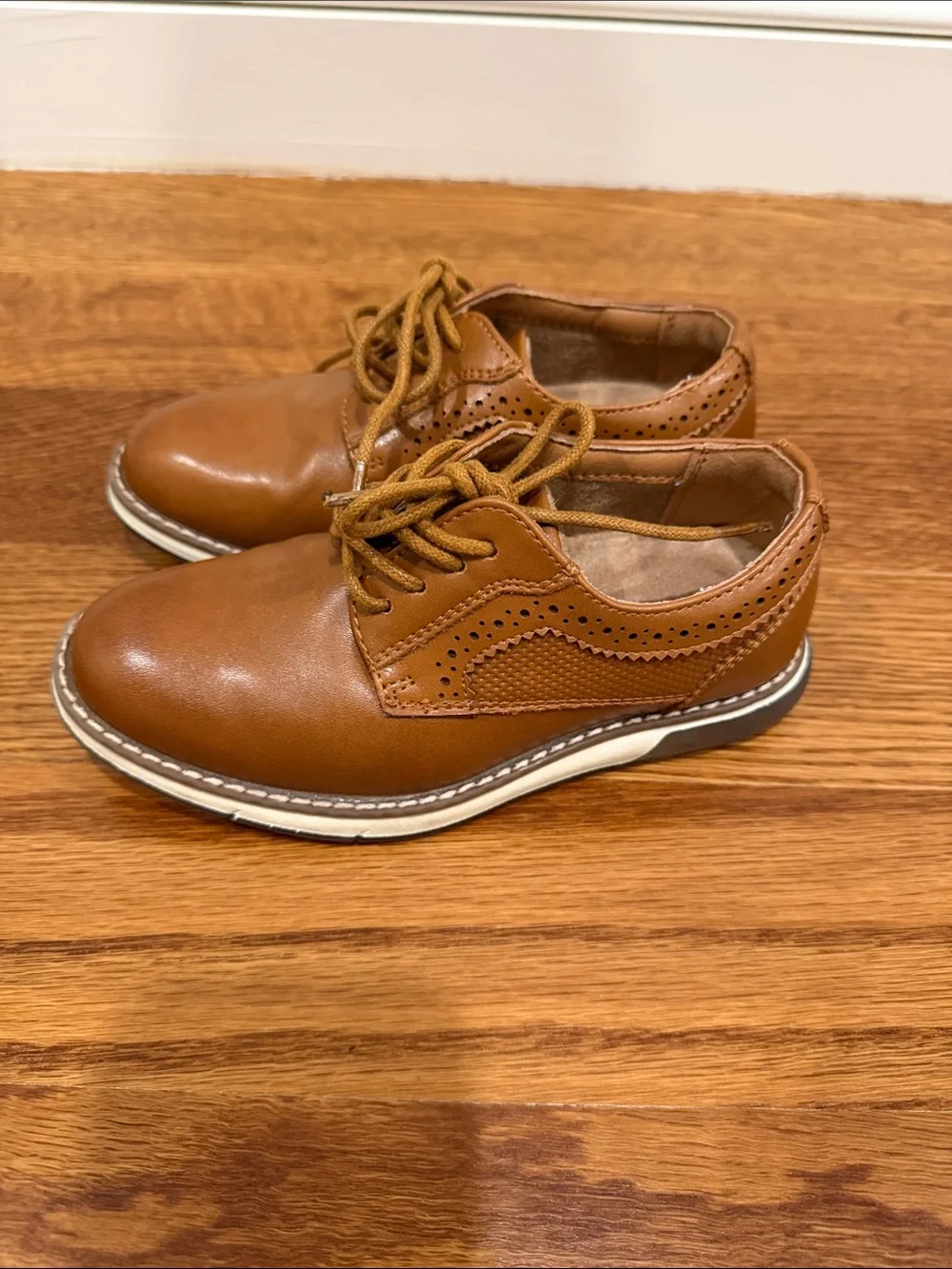 Bruno Marc Boys Casual Lace-Up Shoes in Tan